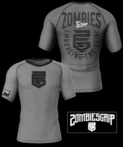 GRAY LOGO RASHGUARD